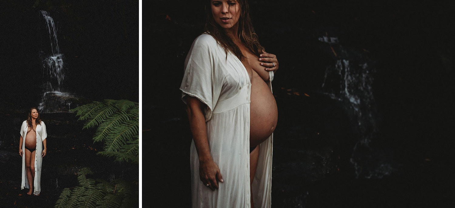 Fine-art-maternity-photography-sydney-waterfall
