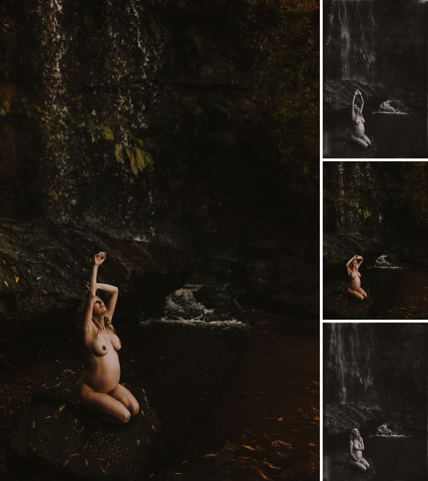 Waterfall-location-for-maternity-photos-sydney